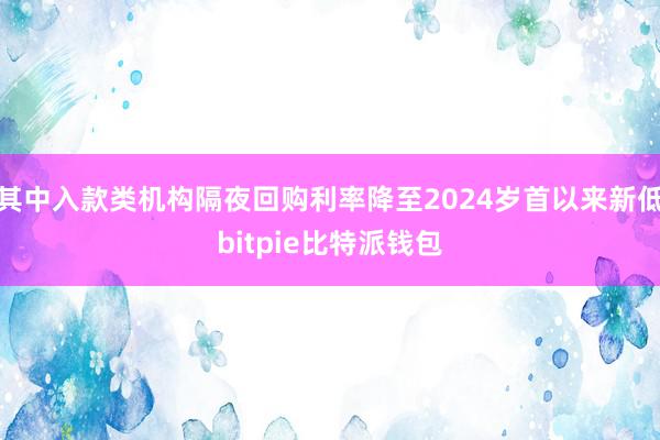 其中入款类机构隔夜回购利率降至2024岁首以来新低bitpie比特派钱包