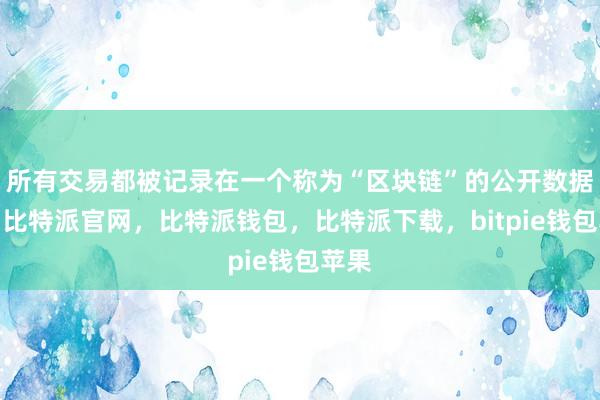 所有交易都被记录在一个称为“区块链”的公开数据库中比特派官网，比特派钱包，比特派下载，bitpie钱包苹果