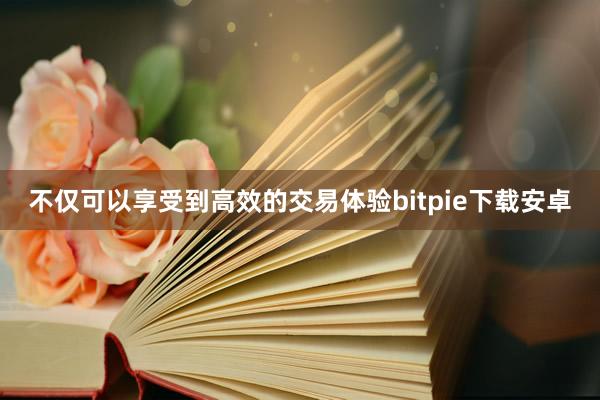 不仅可以享受到高效的交易体验bitpie下载安卓