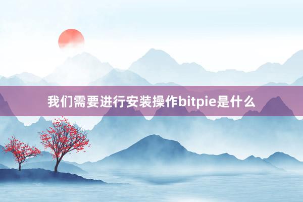 我们需要进行安装操作bitpie是什么