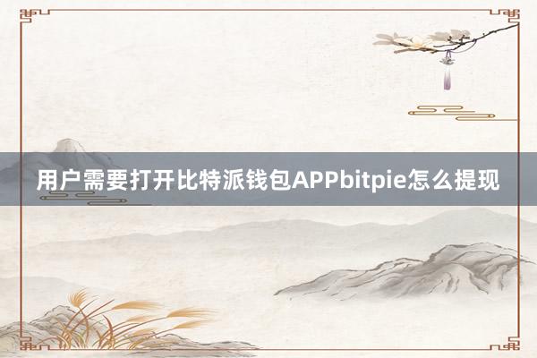 用户需要打开比特派钱包APPbitpie怎么提现