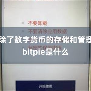 除了数字货币的存储和管理bitpie是什么