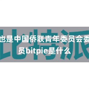 也是中国侨联青年委员会委员bitpie是什么