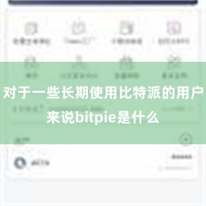 对于一些长期使用比特派的用户来说bitpie是什么