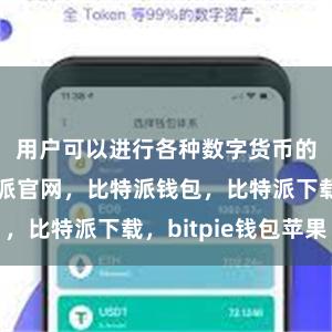 用户可以进行各种数字货币的交易比特派官网，比特派钱包，比特派下载，bitpie钱包苹果