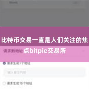 比特币交易一直是人们关注的焦点bitpie交易所